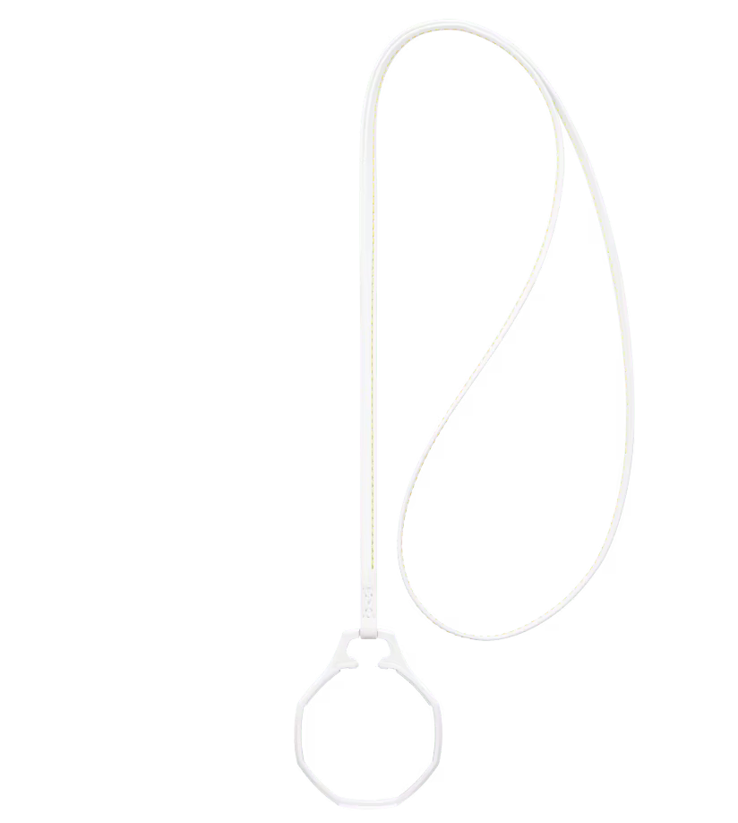 ROYAL POP / LEATHER LANYARD HUIT BLANC