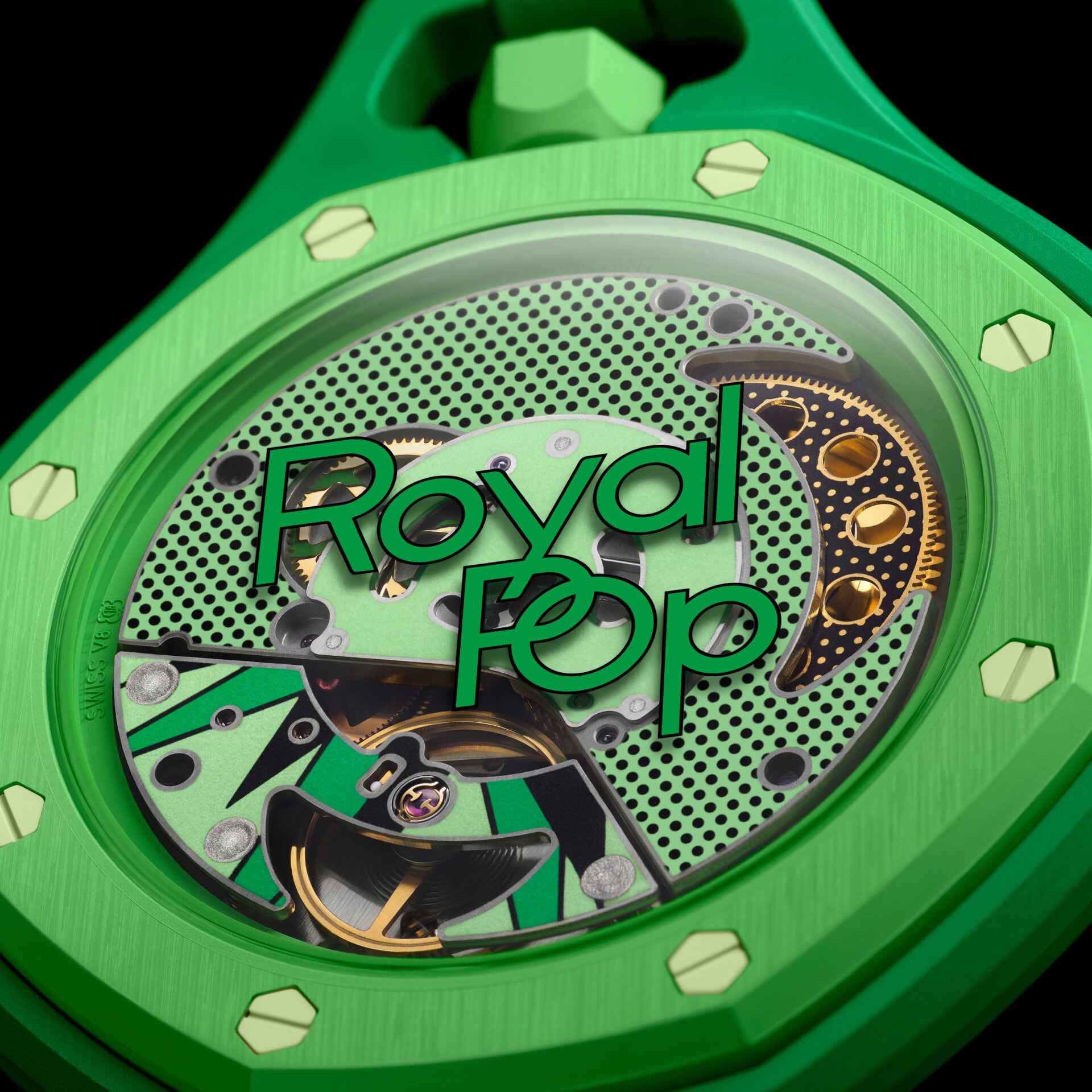 Swatch x Audemars Piguet | Royal Pop | Bioceramic Pocket Watch | GREEN EIGHT