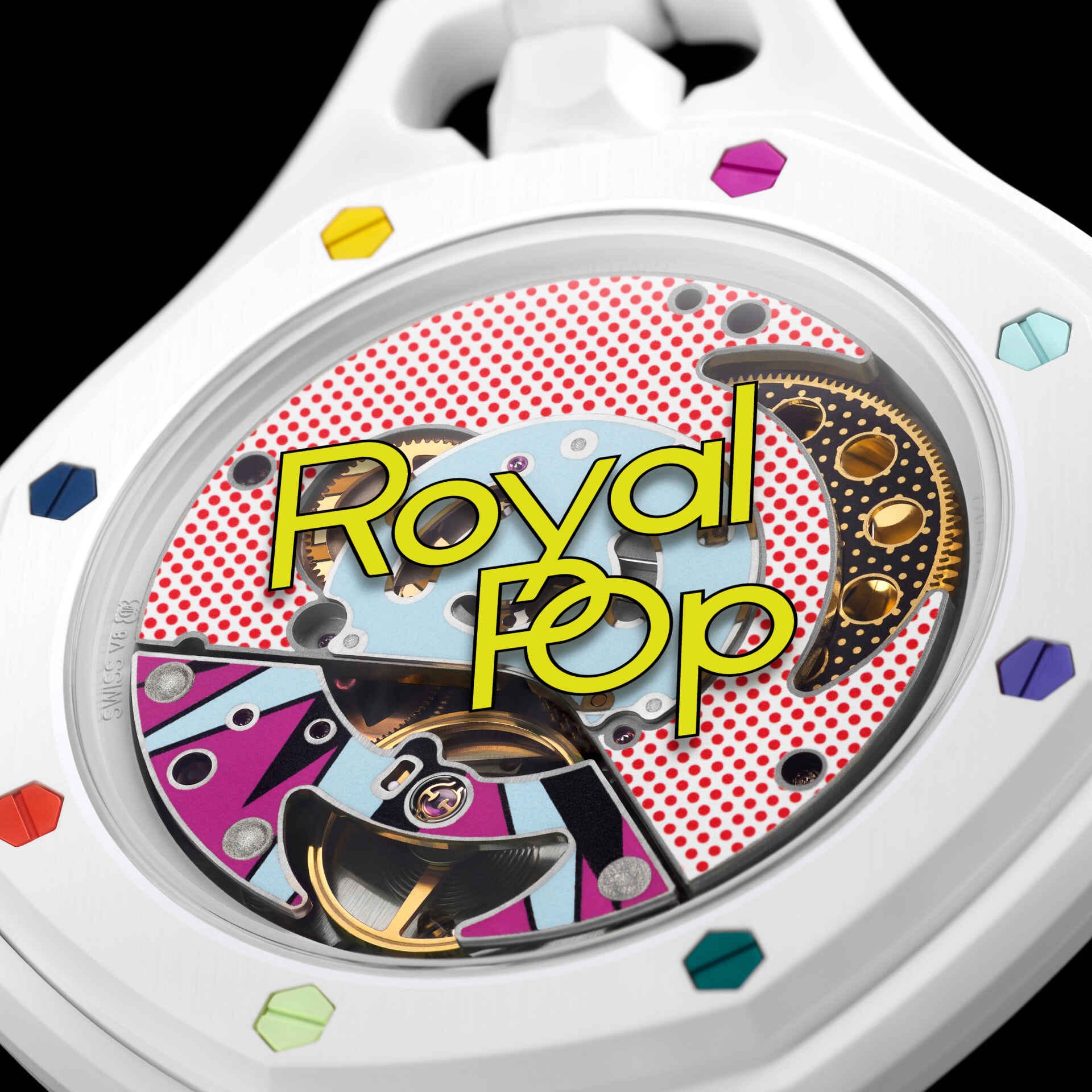 Swatch x Audemars Piguet | Royal Pop | Bioceramic Pocket Watch | HUIT BLANC